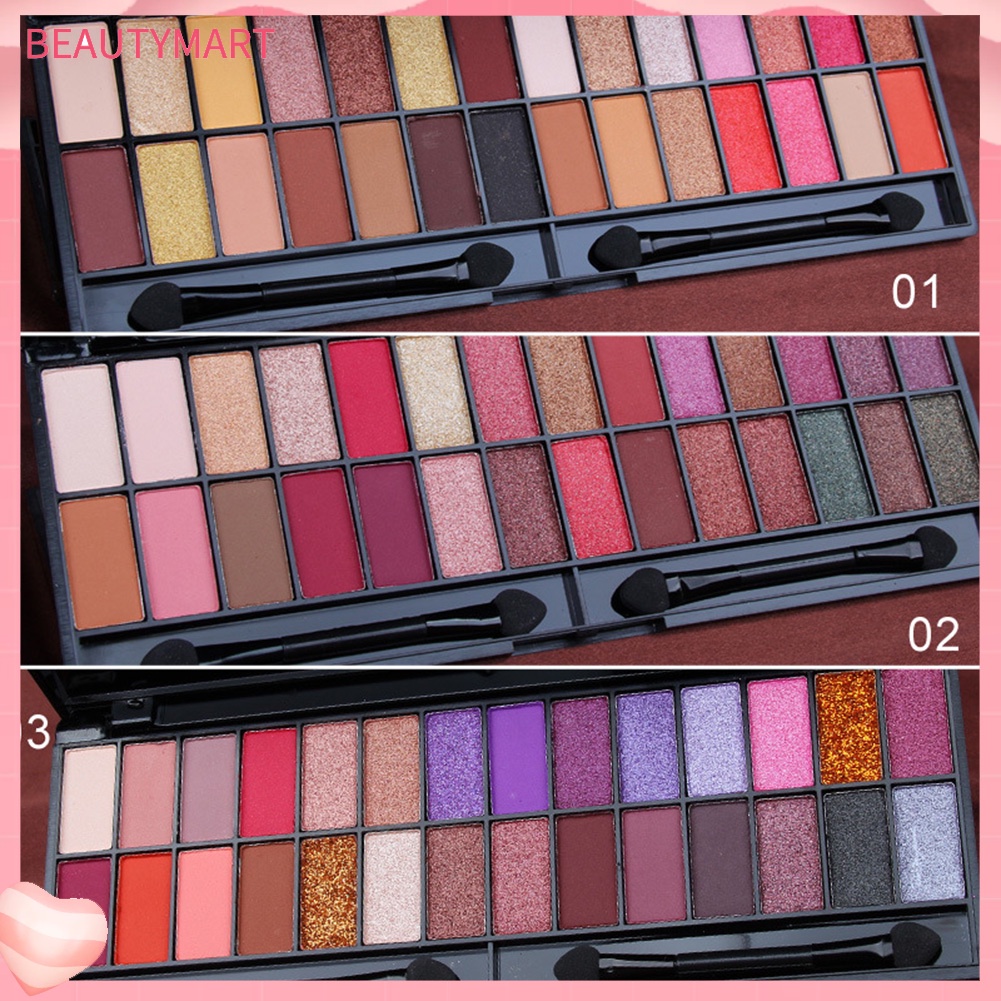 Bảng Phấn Mắt CmaaDu 28 Màu Lì Và Ánh Ngọc Trai Kết Hợp Trang Điểm Lâu Trôi Và Không Nhòe