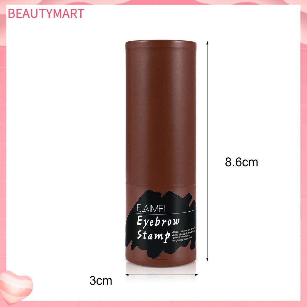 1 Bộ Phấn Kẻ Lông Mày beautymart Kết Cấu Tinh Tế Lâu Trôi Kèm Cọ Trang Điểm