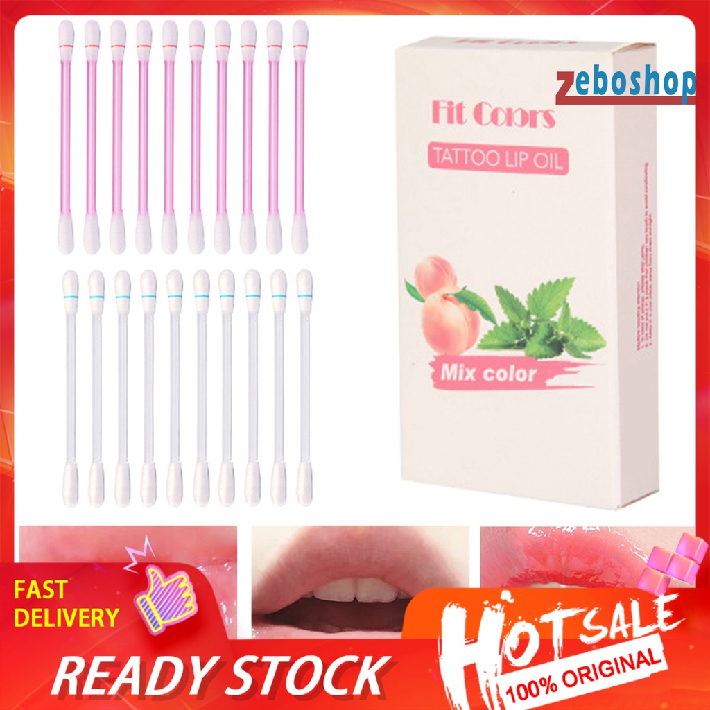 Zeboshop 1 Hộp Son Bóng Dạng Lỏng Kết Cấu Mịn Màng Không Dầu Làm Mờ Đường Viền Môi Nuôi Dưỡng Làm Đẹp Hiệu Ứng Gương Trang Điểm