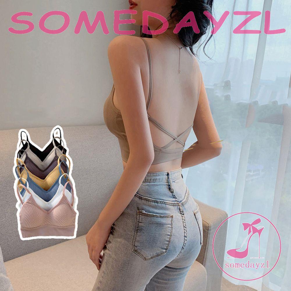 Áo Bra Không ĐườNg May Có MúT DàY Nâng NgựC MàU SắC Trơn Cho Nữ