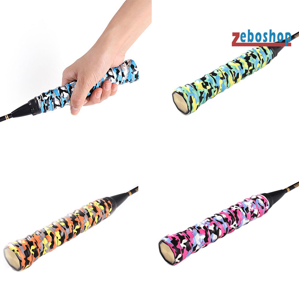 Vỏ Bọc Tay Cầm Vợt Cầu Lông / Tennis Chống Trượt Họa Tiết Rằn Ri