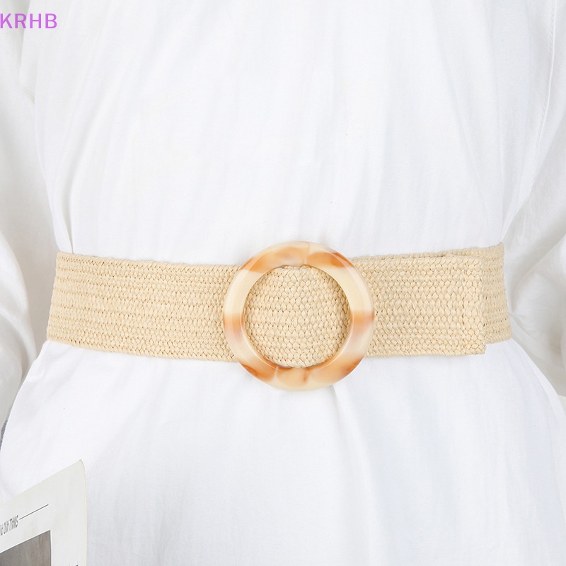 1 Thắt Lưng Dây Bện Hình Tròn / Vuông Phong Cách Vintage Dành Cho Nữ Mới