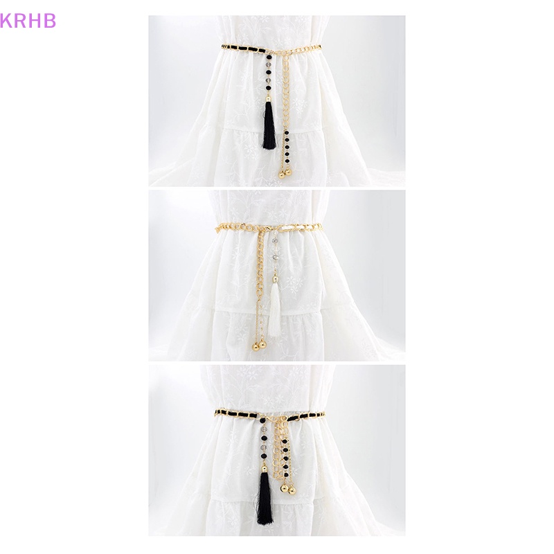 Dây Đeo Hông Đính Hạt Ngọc Trai Phong Cách Vintage Thời Trang Dành Cho Nữ Mới