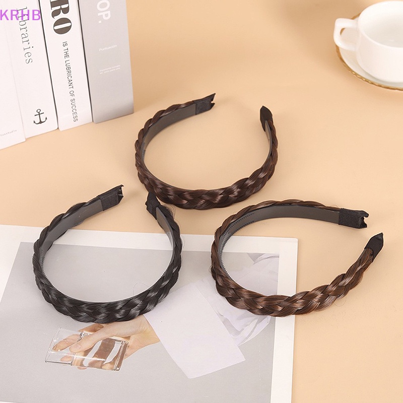 Krhb Băng Đô Tóc Giả Thắt Bím Handmade Cho Nữ Mới