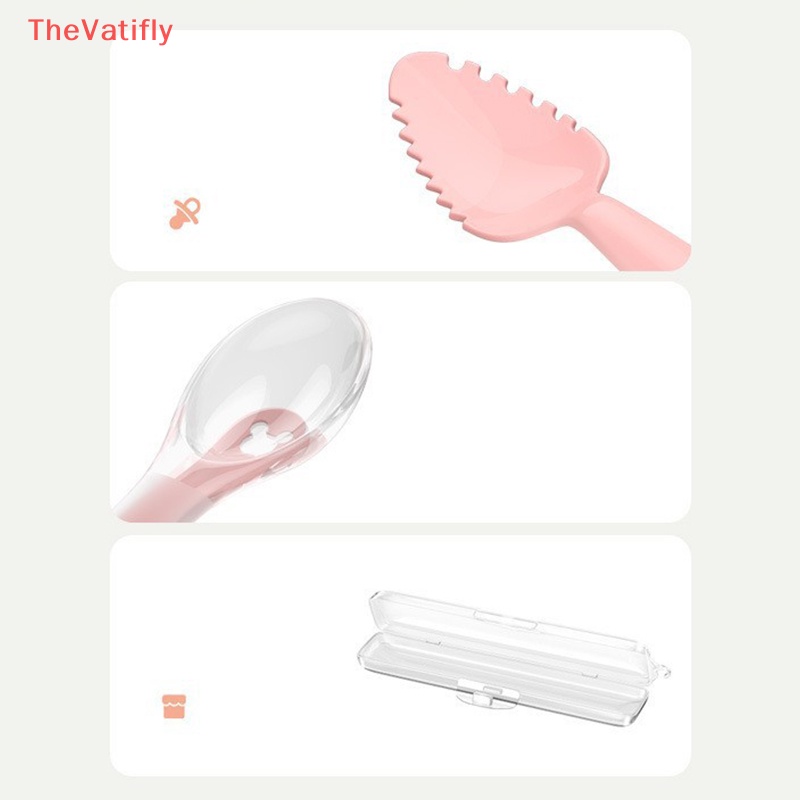 [Thevalifly] Muỗng Ăn Dặm Hai Đầu Bằng Chất Liệu PPSU Cho Bé Sơ Sinh