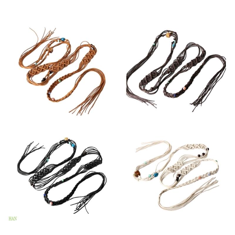 Thắt Lưng Bện Dây Phong Cách Bohemian Mùa Hè Cho Nữ