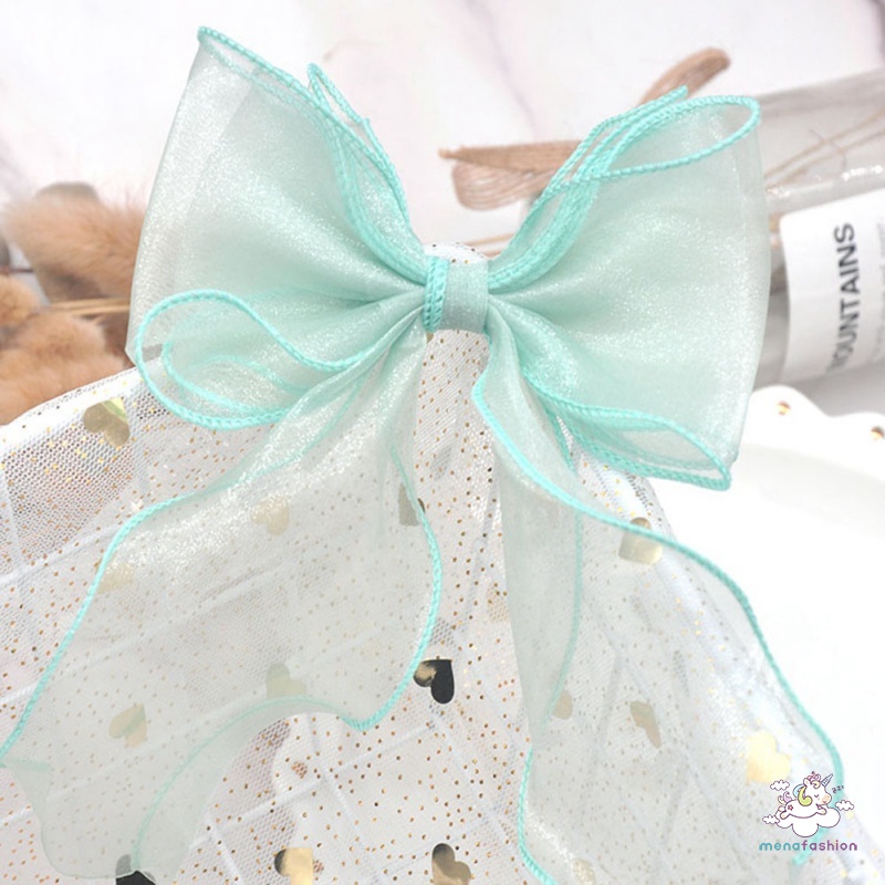 Kẹp Tóc Hình Nơ Xinh Xắn Phong Cách Công Chúa Cho Bé Gái