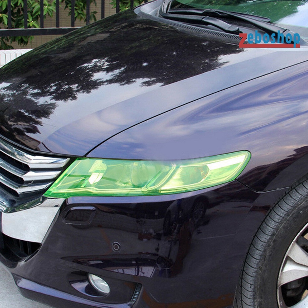 Tấm Phim Dán Trang Trí Đèn Pha / Đèn Hậu Xe Hơi Kích Thước 60cmx30cm