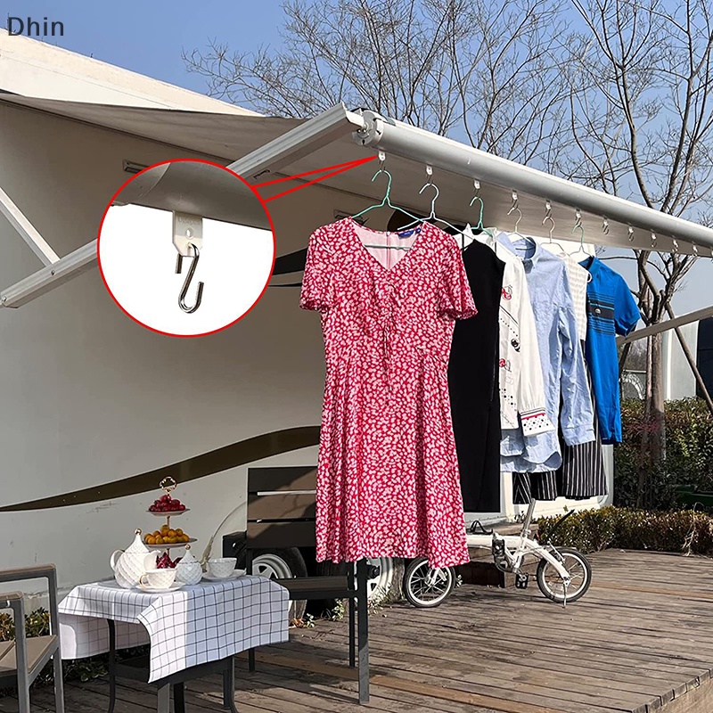 [Dhin] Móc Treo Lều Cắm Trại RV Có Kẹp Treo Đèn Cho Tiệc Tùng Xe Caravan