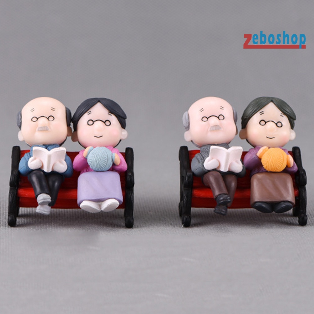 Đồ trang trí Băng Ghế Công Viên Mini Trang Trí Tiểu Cảnh