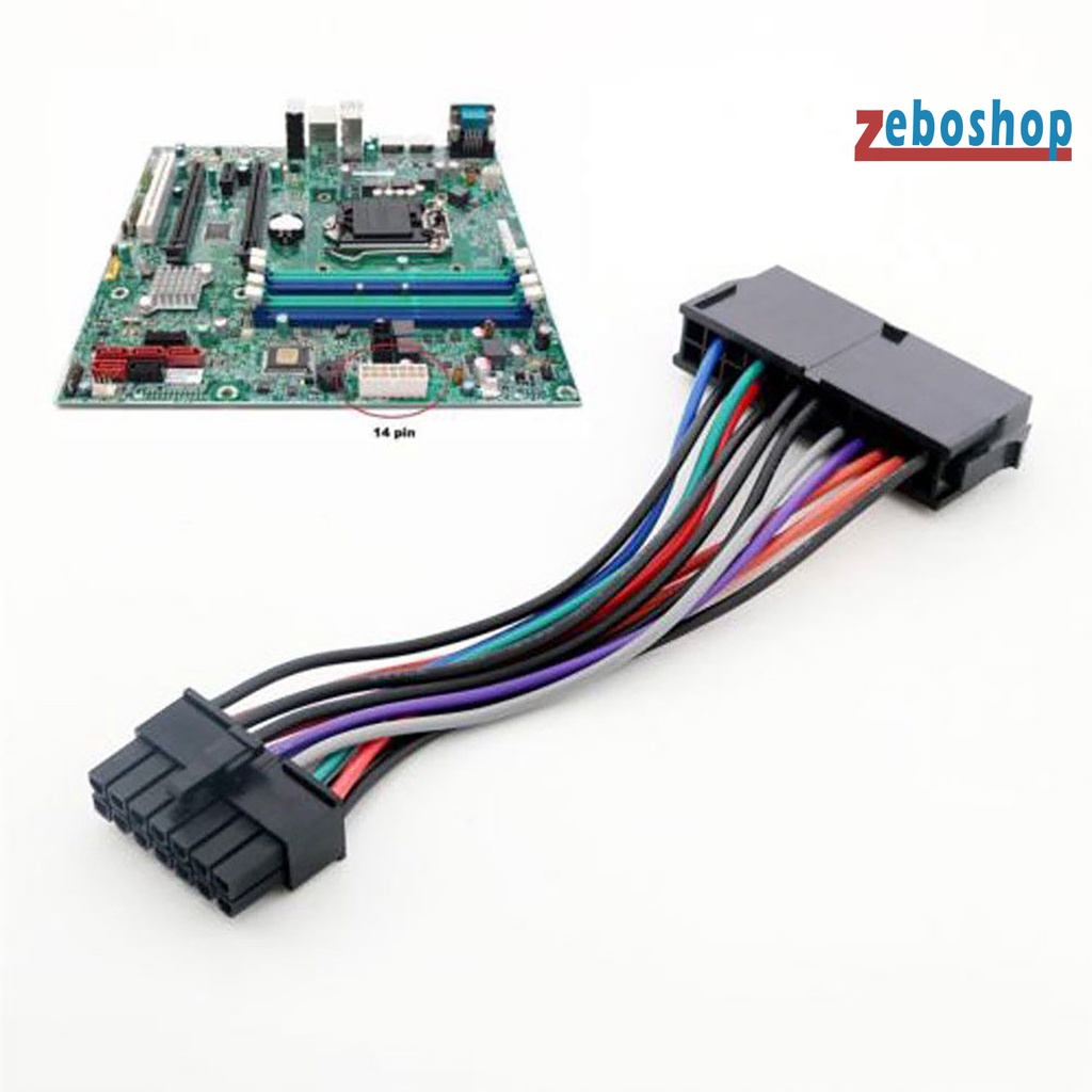 Dây Cáp Nguồn Mở Rộng 24 Pin Sang 14 Pin Cho Máy Tính Lenovo M92P / M93P / H530 / Q77 / B75 / A75 / Q75
