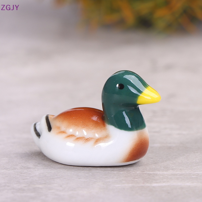 1 Đồ trang trí Vịt Mandarin Bằng Gốm Trang Trí Mới