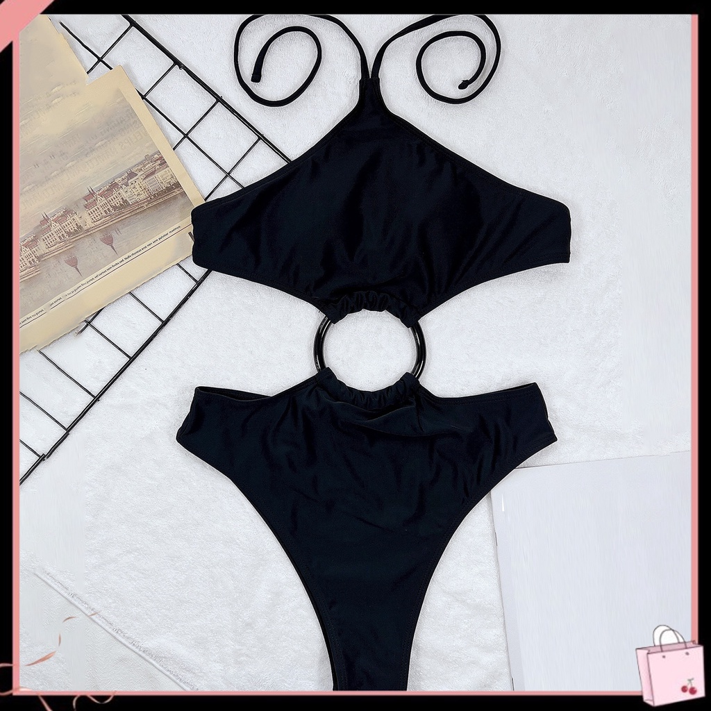 {Soltweter} Bộ Đồ Bơi Liền Thân Ôm Dáng Cổ Yếm Quyến Rũ Mùa Hè Cho Nữ