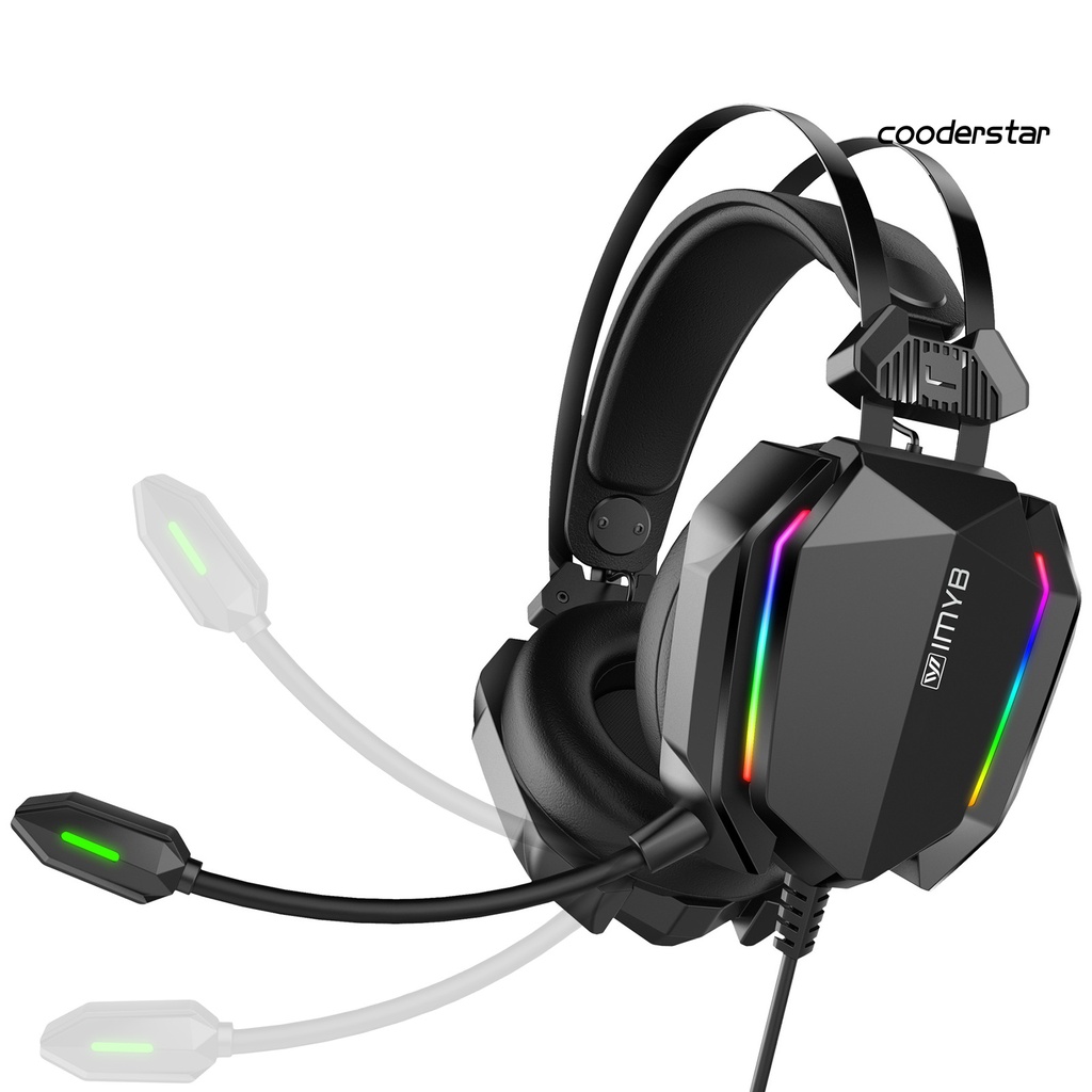 Tai Nghe Chụp Tai A32 Âm Thanh Siêu Trầm Có Đèn RGB Cổng USB 3.5mm Kèm Mic Cho Máy Tính