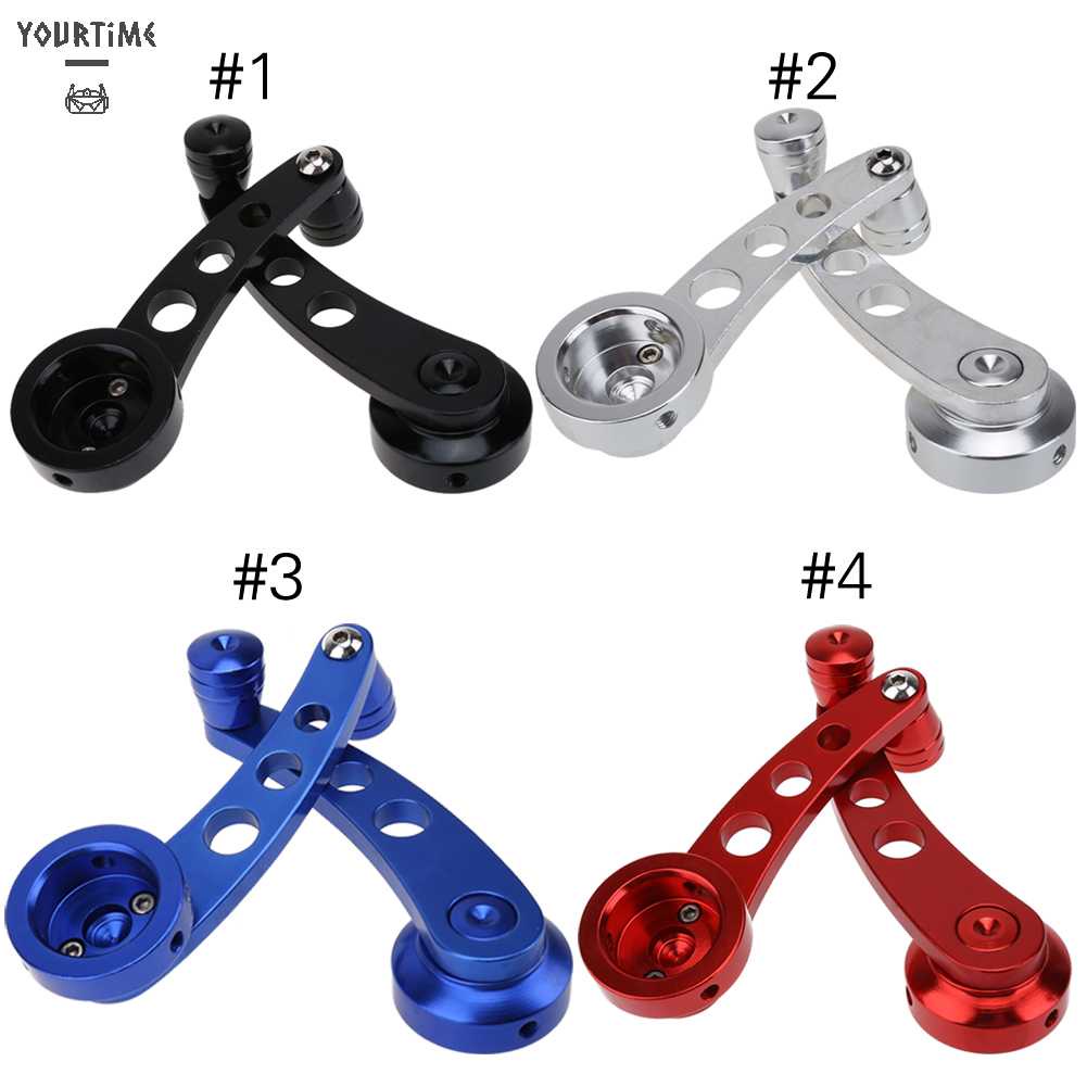 Bộ 2 Tay Cầm Nâng Cửa Sổ Xe Hơi Bằng Hợp Kim Nhôm Chất Lượng Cao