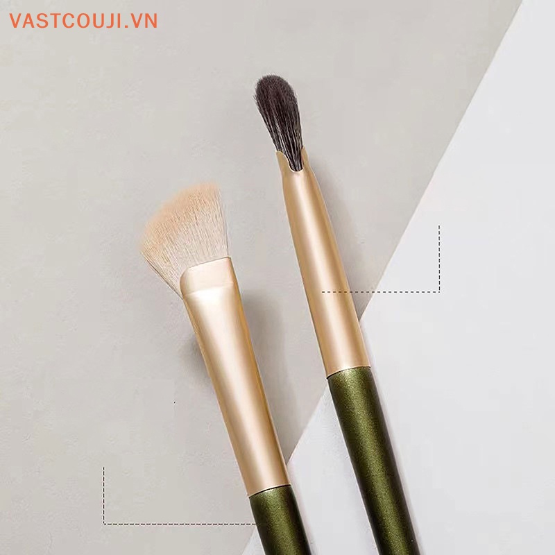 Cọ Trang Điểm Hình Cánh Quạt Vnastji Chuyên Dụng Cho Đánh Phấn Mắt / Mũi