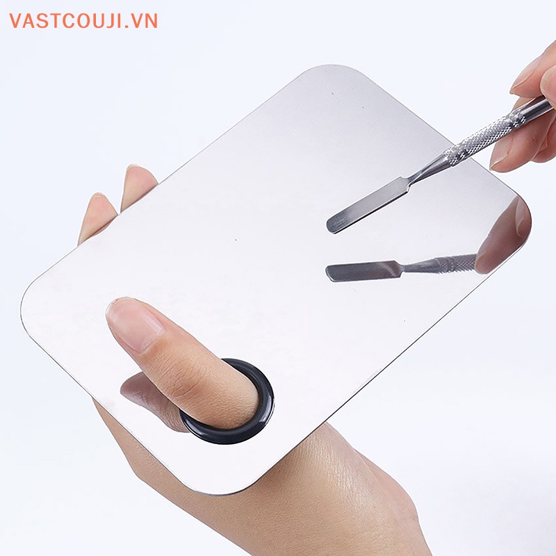 Bộ Bảng Trộn Màu Trang Điểm Móng Tay Bằng Thép Không Gỉ VASTJI