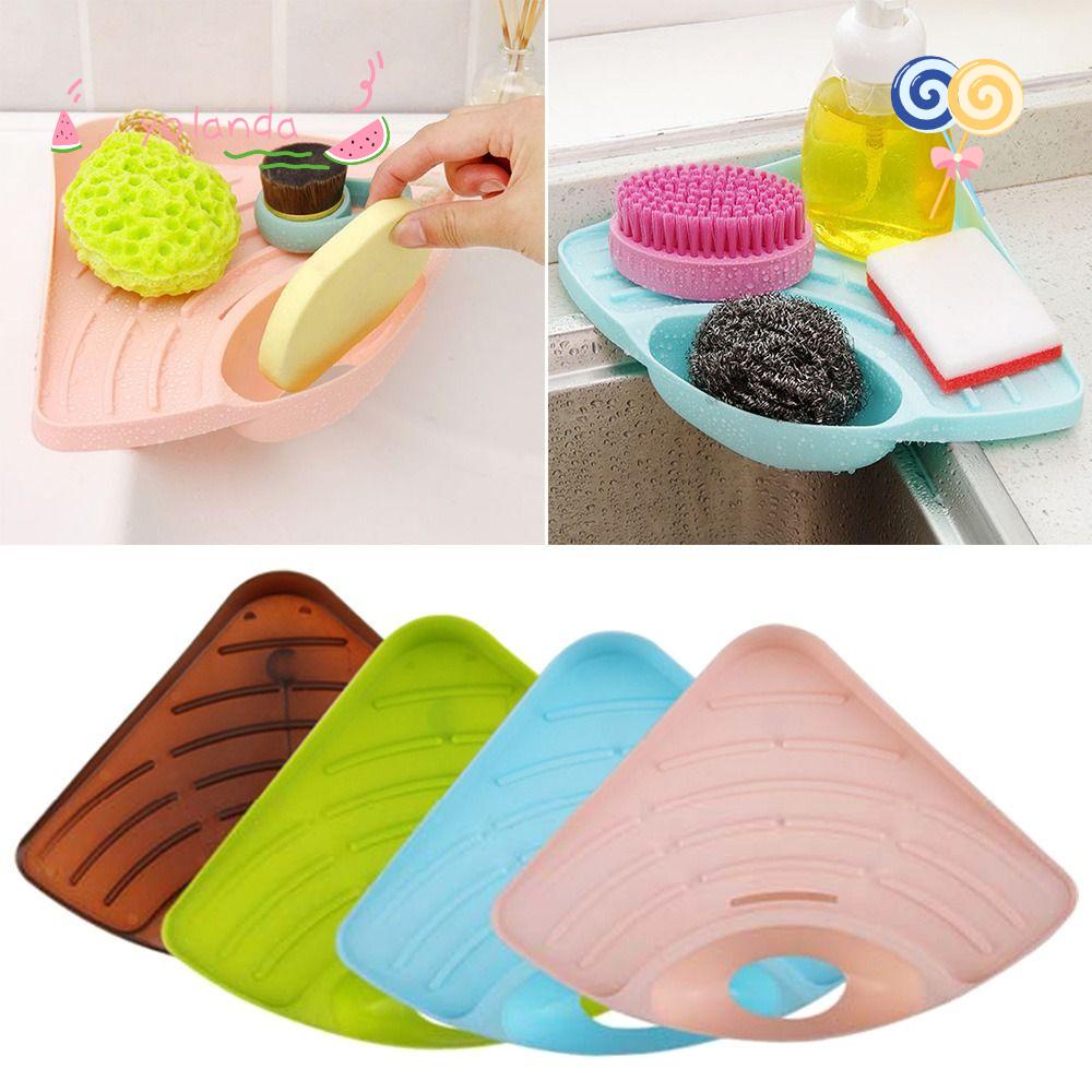 Giá Đỡ Xà Phòng Mút Rửa Chén Gắn Bồn Rửa Tiện Lợi