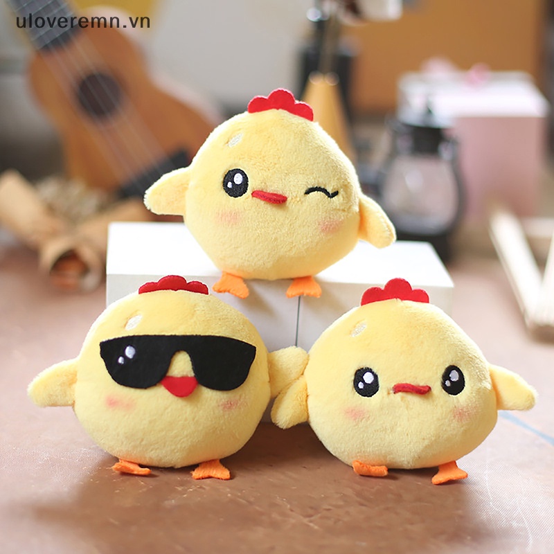 Móc Khóa Gà Nhồi Bông 11CM Dễ Thương