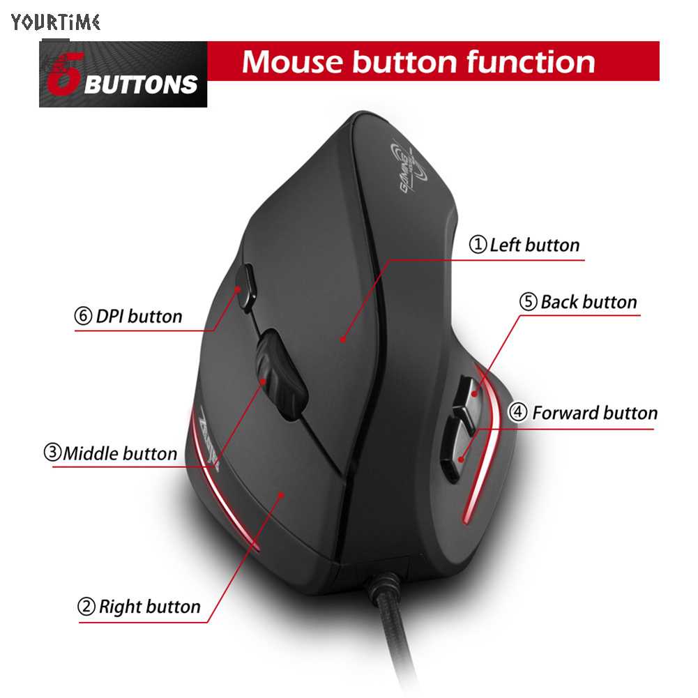 Chuột Gaming ZELOTES T20 Quang HọC Có Dây, 3200 DPI
