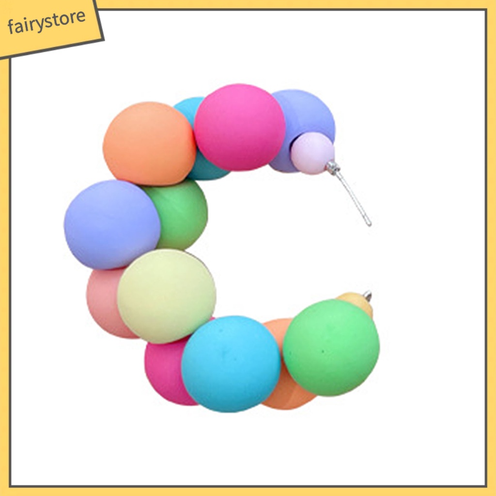 1 Đôi Bông Tai Bạc Sterling 925 Nhiều Màu Sắc Thoải Mái