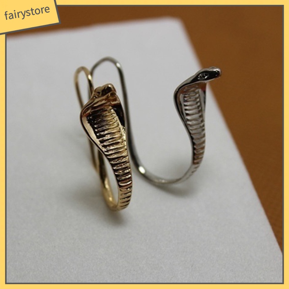 Khuyên Tai Móc Lủng Lẳng Mặt Hình Rắn Cobra Chạm Khắc Cổ Điển Cho Nữ [FRO]