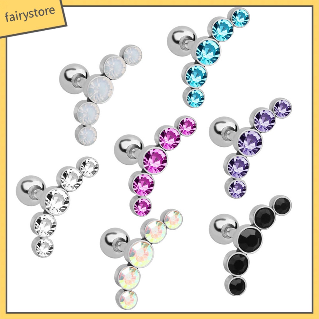 Bông Tai Dạng Kẹp Bằng Kim Loại Thiết Kế Độc Đáo Thời Trang