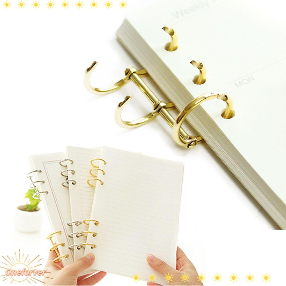 Bộ 2 Kẹp Sổ Tay Thủ Công Bằng Kim Loại Hình Chiếc Lá