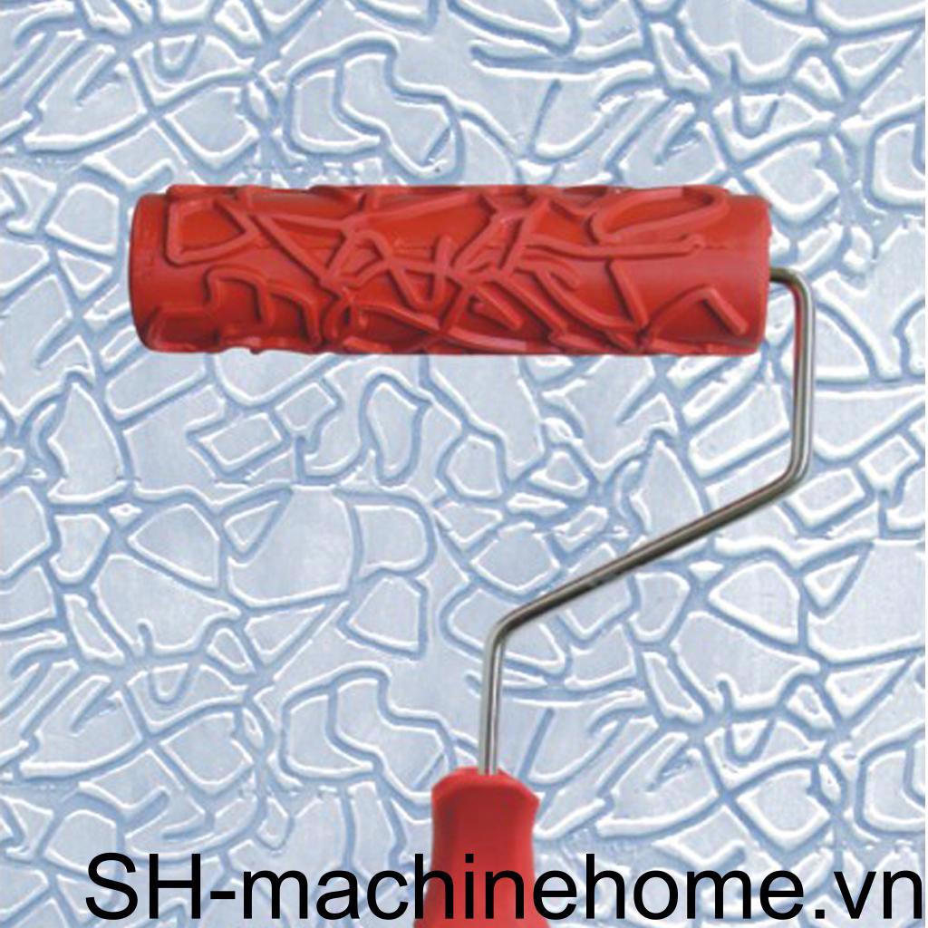 Cây Lăn Sơn 7-Inch Với Tay Cầm Nhựa 4 Họa Tiết Dập Nổi