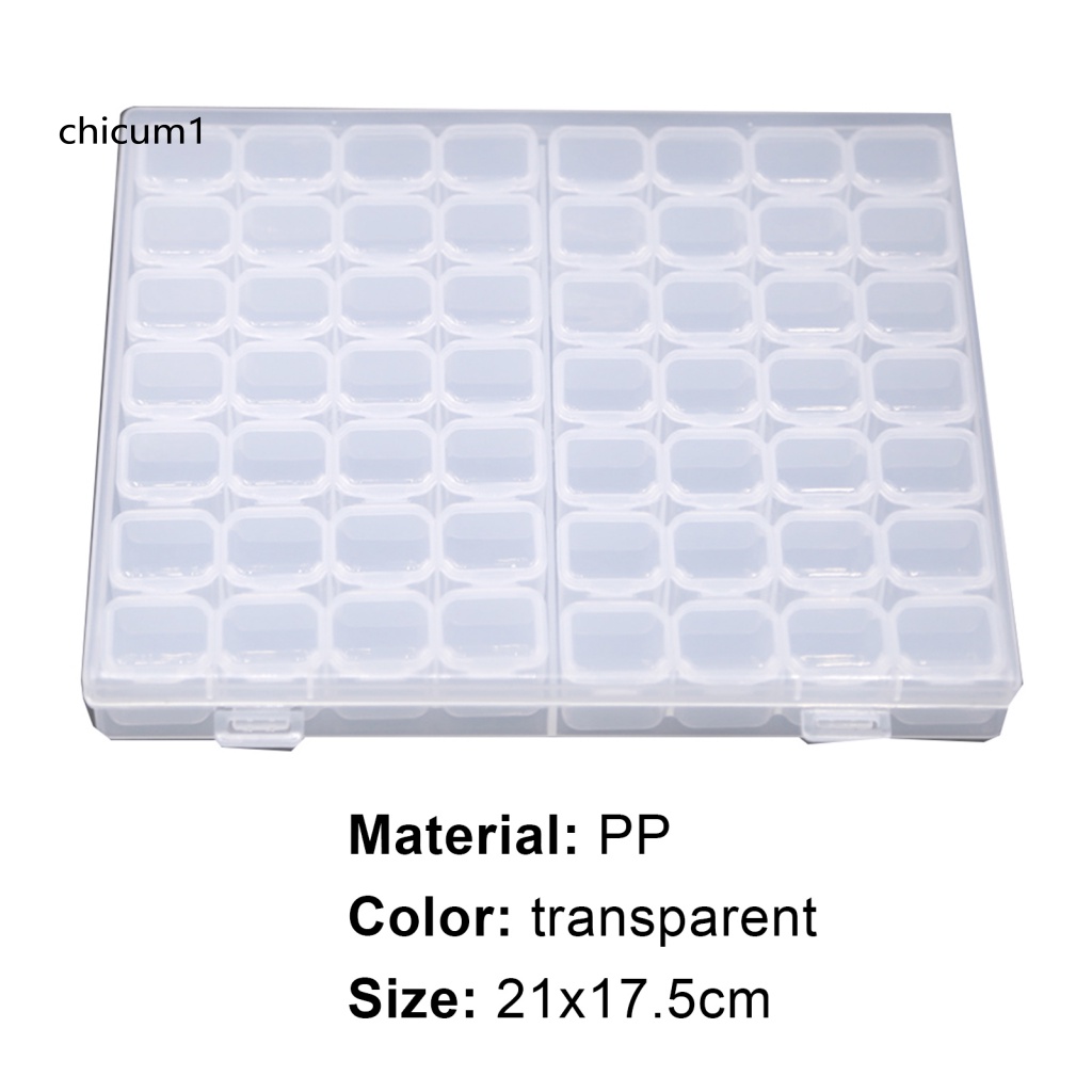 Hộp Đựng Sơn Móng Tay CC 56 Ngăn Có Nắp Đậy Bằng PP Chất Lượng Cao