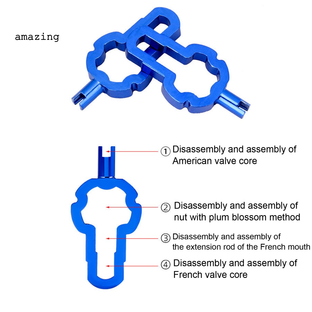 Bộ Đai Ốc Van Chuyển Đổi CNC Kèm Cờ Lê Lắp Đặt Chuyên Dụng Cho Xe Đạp