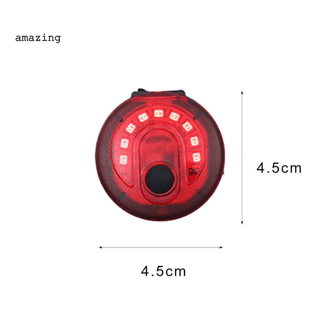 Đèn Cảnh Báo Chống Thấm Nước Có Thể Sạc Lại Bằng Cổng USB Dành Cho Xe Đạp