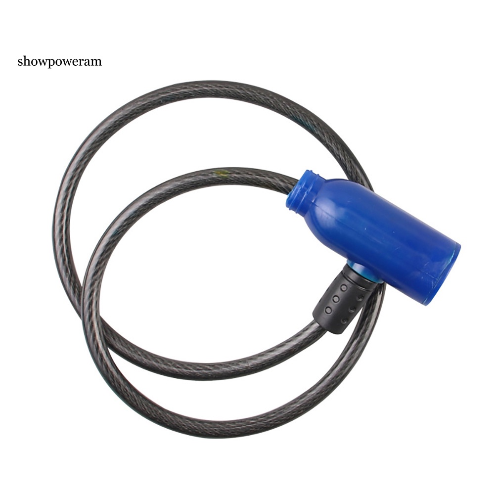 Ổ Khóa Dây Thép An Toàn Chống Trộm Cho Xe Đạp Kèm 2 Chìa Khóa