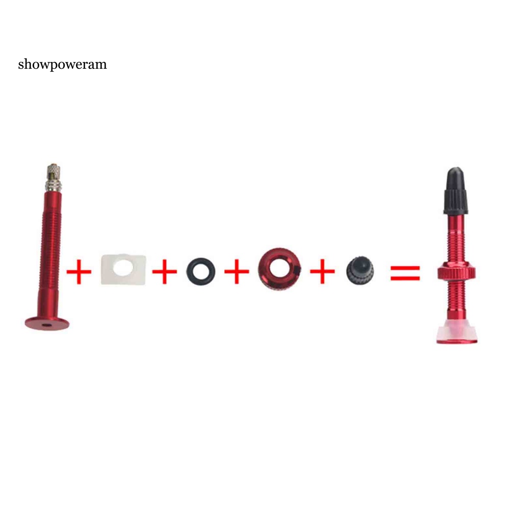 Set 2 Van Bơm Hơi Bánh Xe Đạp Bằng Silicone Không Ruột Chống Mòn