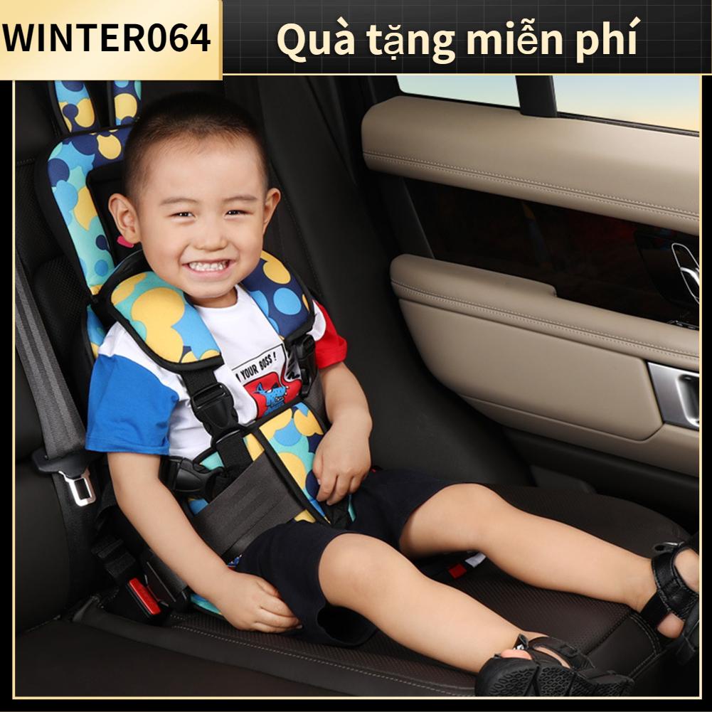 Winter064 Ghế Ngồi Cho Bé Di Động Ô Tô An Toàn Đệm Trẻ Em Thoáng Khí Nệm Dưới 12 Tuổi