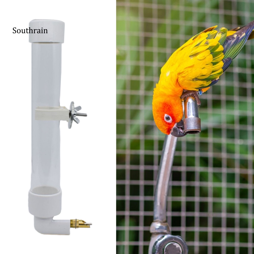 1 Bộ Dụng Cụ Cho Chim Ăn Dung Tích Lớn 130ml Màu Trong Suốt Gắn Đầu Treo Tiện Dụng