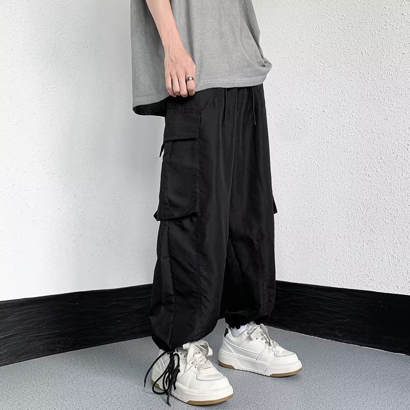 Quần Dài Ống Rộng Phong Cách Retro Âu Mỹ Thời Trang Mùa Hè Dành Cho Nam