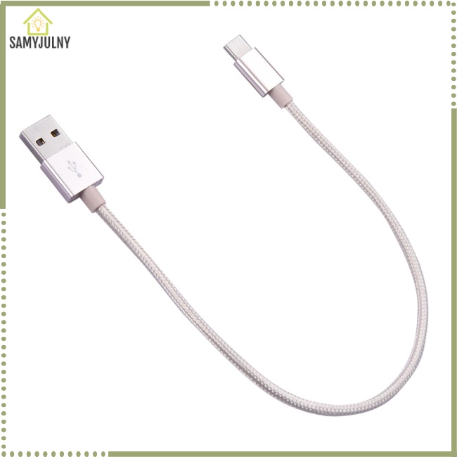 Dây Cáp Sạc Nhanh 3a Usb Type C Dài 30cm Dành Cho Điện Thoại Di Động / Máy Tính Bảng