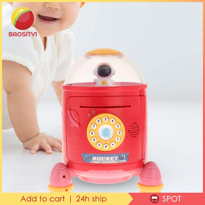 [Baosity1] Hộp Tiết Kiệm Tiền Có Mật Khẩu An Toàn ATM Điện Tử Cho Bé Trai Bé Gái