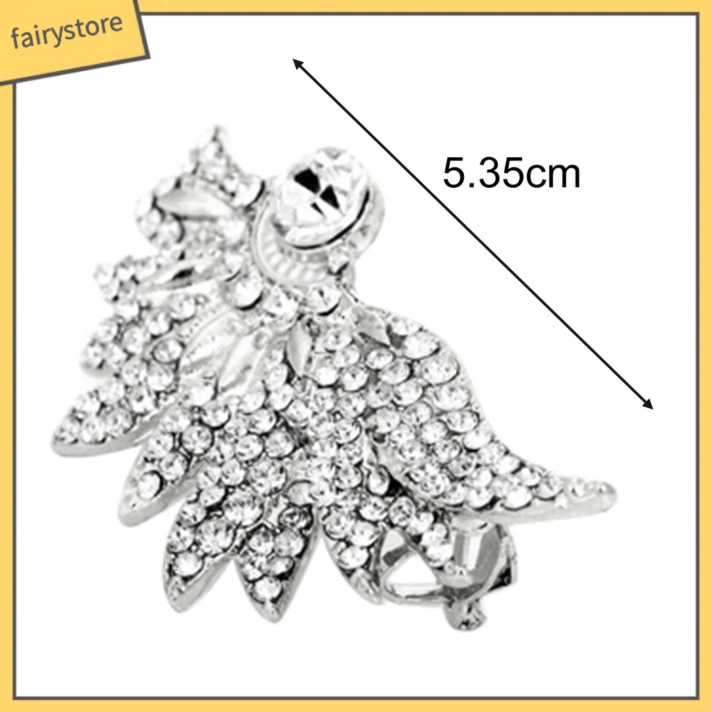 1 Khuyên Vành Tai Hình Đôi Cánh Đính Đá Thời Trang Cho Nữ