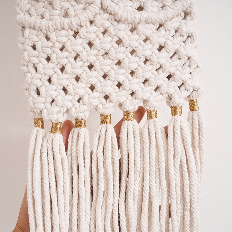 Chậu Hoa Macrame Thủ Công Treo Trong Nhà / Ngoài Trời