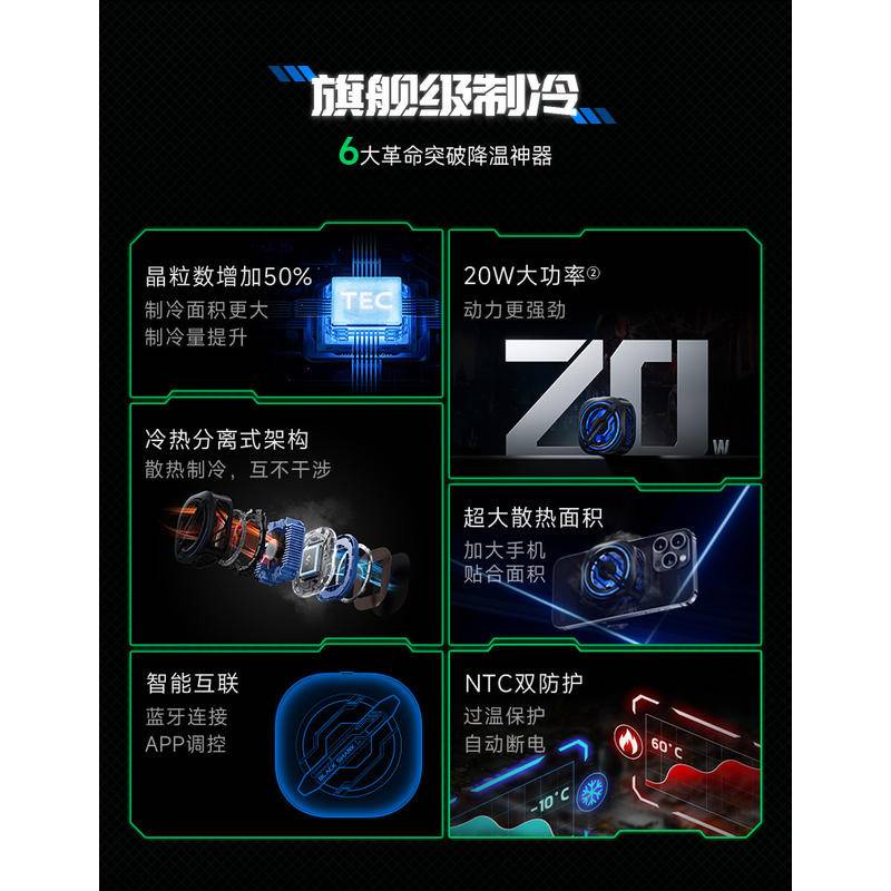 Quạt Tản Nhiệt Điện Thoại Di Động Dạng Kẹp Từ Tính Black Shark MAGCOOLER 3 Pro