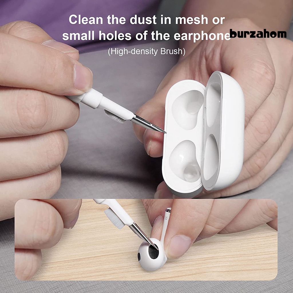 1 Bộ Cọ Vệ Sinh Tai Nghe / Bàn Phím Máy Tính Mềm Mại Tái Sử Dụng Được Làm Sạch Sâu 1 Cái