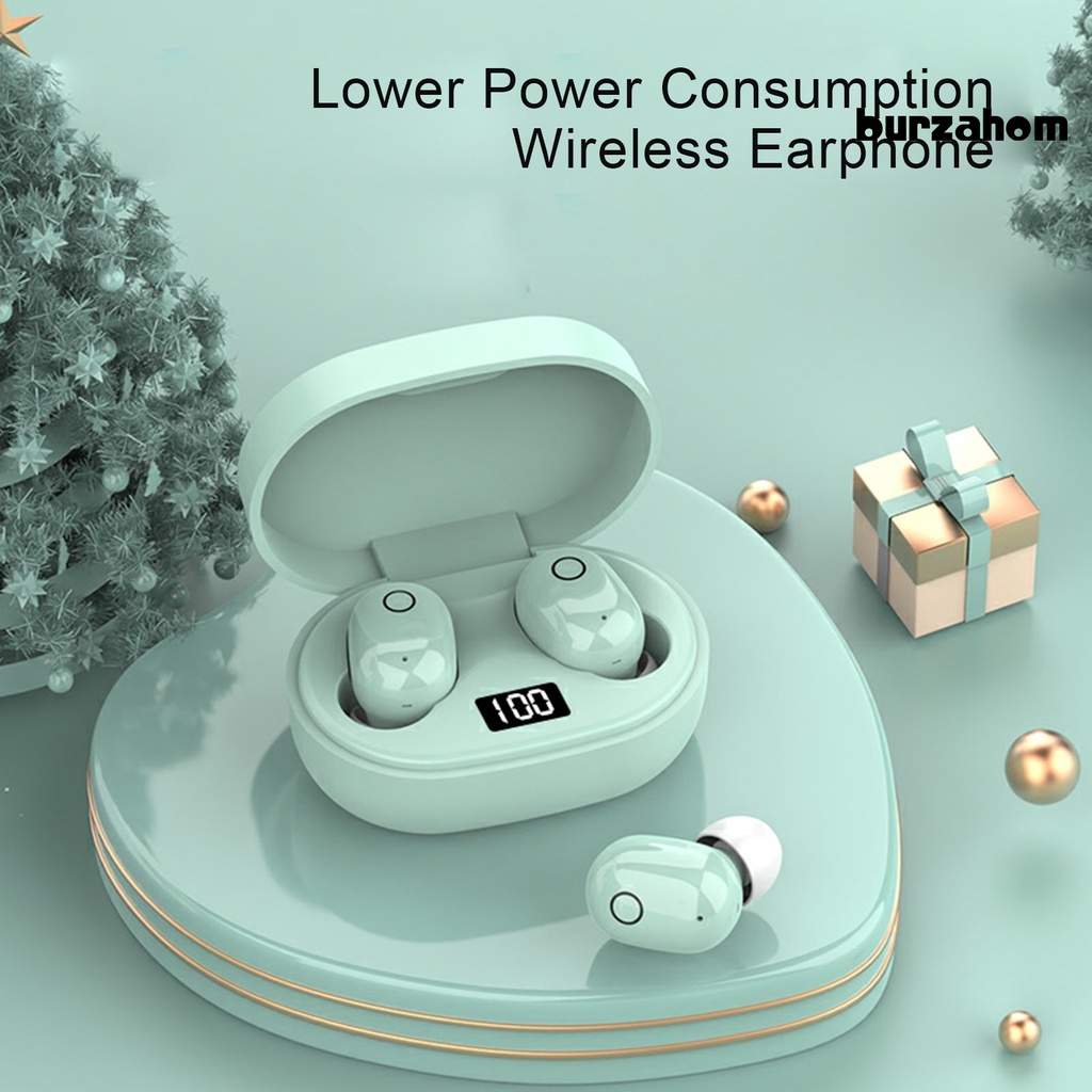 1 Bộ Tai Nghe Không Dây Bluetooth 5.2 Âm Thanh Nổi Màn Hình LED Kỹ Thuật Số Giảm Tiếng Ồn Chất Lượng Cao