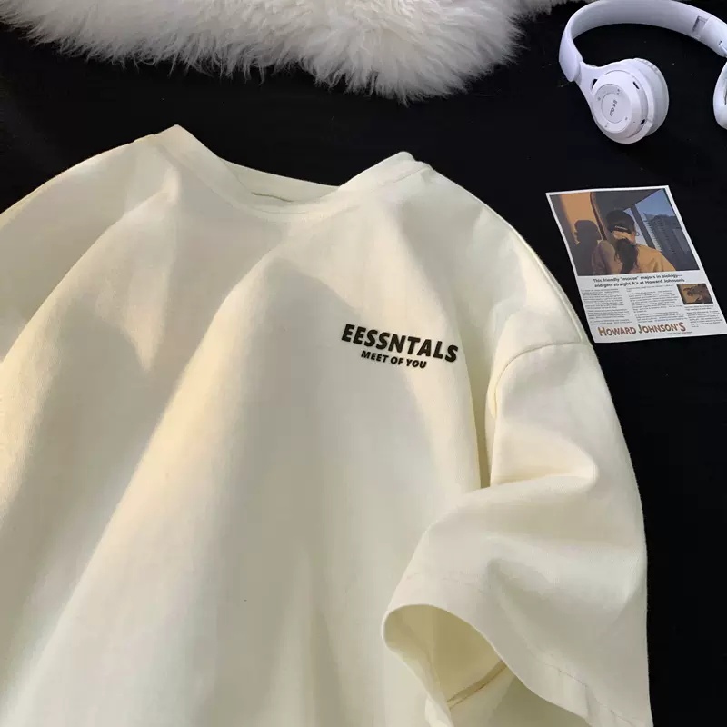 Áo Thun Tay Ngắn Cổ Tròn In Chữ Đơn Giản Thời Trang Dành Cho Nam