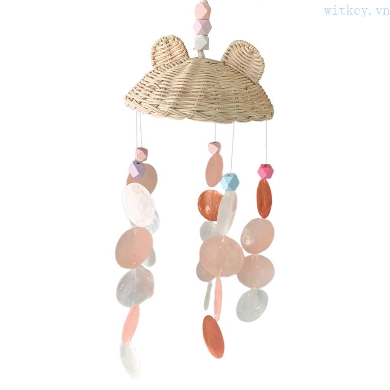 Chuông Gió Bằng Vỏ Sò Tự Nhiên Handmade Treo Trang Trí Phòng Trẻ Em