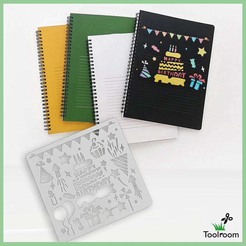 Khuôn Vẽ Graffiti Có Thể Tái Sử Dụng Dùng Trang Trí Sổ Tay / Thiệp