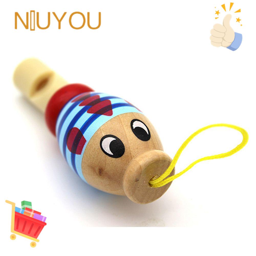 Đồ Chơi Còi Thổi Bằng Gỗ Màu Sắc Ngẫu Nhiên Cho Trẻ Em