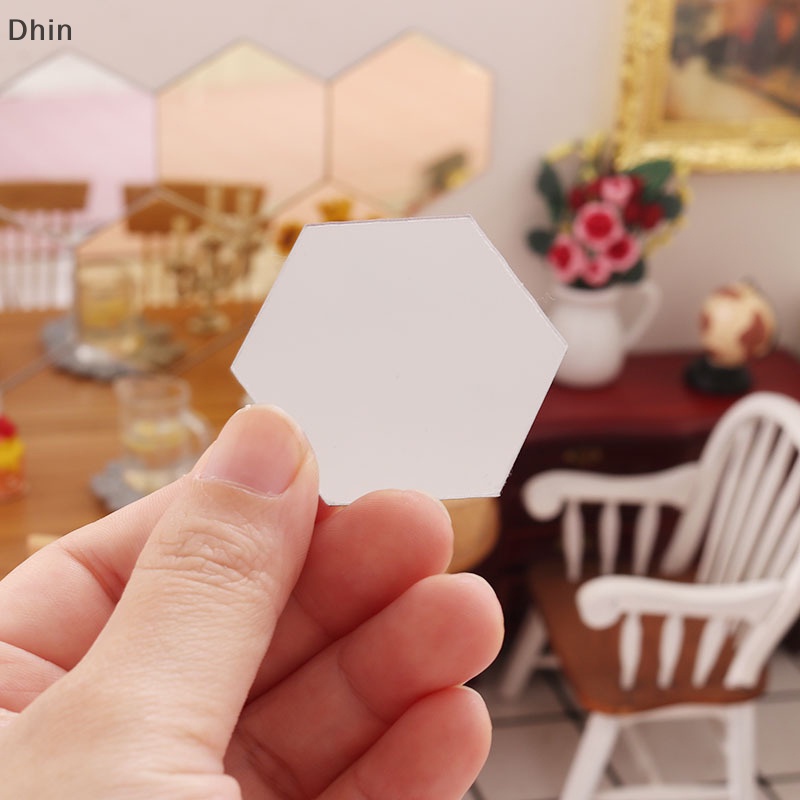 [Dhin] Set 2 Gương Trang Trí Nhà Búp Bê Mini Kết Hợp Khung Ảnh