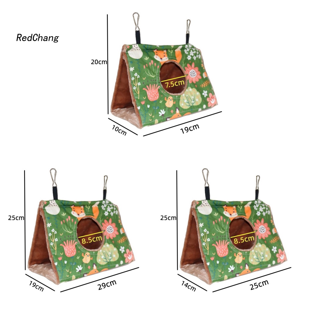 Rc ~ Võng Treo Giữ Ấm Dày Dặn Họa Tiết Rừng Cây Cỡ Lớn Thoải Mái Chịu Tải Mạnh Cho Chim Vẹt Trong Nhà